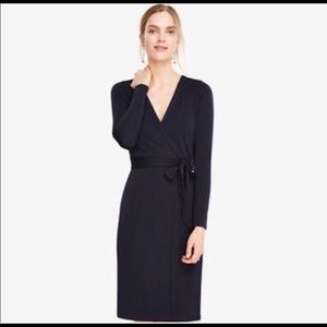 Ann Taylor Black Wrap Dress